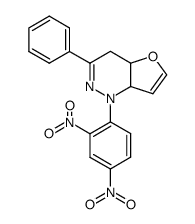 1-(2,4-dinitro-phenyl)-3-phenyl-1,4,4a,7a-tetrahydro-furo[3,2-c]pyridazine结构式