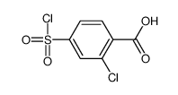 2-chloro-4-chlorosulfonylbenzoic acid Structure