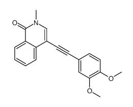 4-[2-(3,4-dimethoxyphenyl)ethynyl]-2-methylisoquinolin-1-one Structure