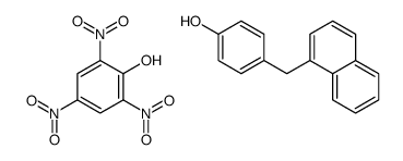 4-(naphthalen-1-ylmethyl)phenol,2,4,6-trinitrophenol Structure