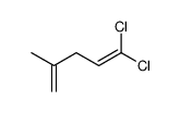 1,1-Dichloro-4-methylpentadiene-1,4结构式
