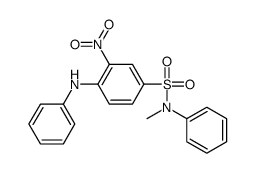 4-anilino-N-methyl-3-nitro-N-phenylbenzenesulfonamide Structure