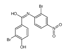 3-bromo-N-(2-bromo-4-nitrophenyl)-4-hydroxybenzamide Structure