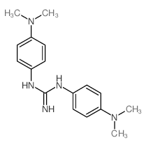 1,2-bis(4-dimethylaminophenyl)guanidine结构式