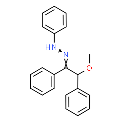 Benzoin methyl ether phenyl hydrazone Structure