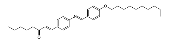 1-[4-[(4-decoxyphenyl)methylideneamino]phenyl]oct-1-en-3-one结构式