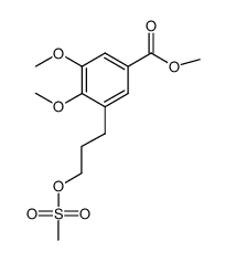 methyl 3,4-dimethoxy-5-(3-((methylsulfonyl)oxy)propyl)benzoate结构式