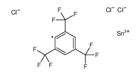 trichloro-[2,4,6-tris(trifluoromethyl)phenyl]stannane Structure