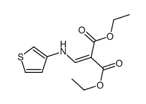 2-((噻吩-3-基氨基)亚甲基)丙二酸二乙酯结构式