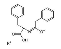 potassium,(2R)-3-phenyl-2-[(2-phenylacetyl)amino]propanoate Structure