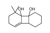 5,5-dimethyl-2,3,4,6,7,8b-hexahydro-1H-biphenylene-4a,4b-diol Structure