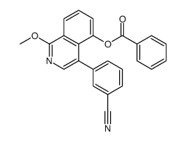 [4-(3-cyanophenyl)-1-methoxyisoquinolin-5-yl] benzoate Structure