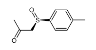 (RS)-1-(p-tolylsulfinyl)-2-propanone结构式