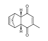exo-cis-1,4,4a,8a-Tetrahydro-6-methyl-1,4-methanonaphthalene-5,8-dione结构式