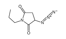 3-azido-1-propylpyrrolidine-2,5-dione Structure