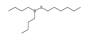 Hexylthio(dibutyl)boran Structure