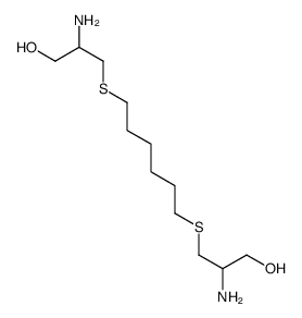2-amino-3-[6-(2-amino-3-hydroxypropyl)sulfanylhexylsulfanyl]propan-1-ol Structure