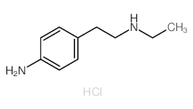 Benzeneethanamine, 4-amino-N-ethyl-, hydrochloride (1:1)结构式