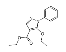 5-ethoxy-1-phenyl-1H-pyrazole-4-carboxylic acid ethyl ester结构式