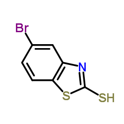 5-溴-2-巯基苯并噻唑结构式