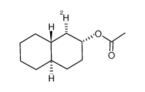 trans,cis-2-decalyl-1α-d acetate Structure
