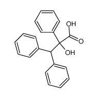 2-hydroxy-2,3,3-triphenyl-propionic acid Structure