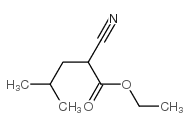 Pentanoic acid,2-cyano-4-methyl-, ethyl ester Structure