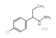 (p-Chloro-alpha-ethylbenzyl)hydrazine hydrochloride结构式