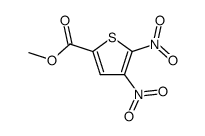 4,5-dinitro-2-methoxycarbonylthiophen结构式