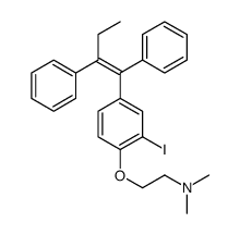 2-[4-[(Z)-1,2-diphenylbut-1-enyl]-2-iodophenoxy]-N,N-dimethylethanamine Structure