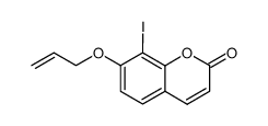 7-allyloxy-8-iodo-2H-1-benzopyran-2-one结构式