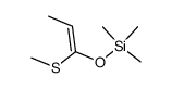 trimethyl((1-(methylthio)prop-1-en-1-yl)oxy)silane Structure