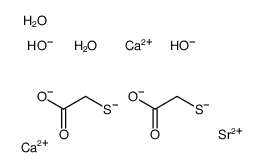 dicalcium,strontium,2-sulfanylacetate,tetrahydroxide结构式
