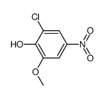 2-chloro-6-methoxy-4-nitro-phenol Structure