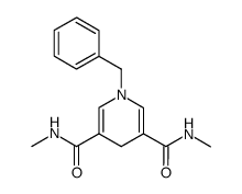 1-benzyl-N,N'-dimethyl-1,4-dihydropyridine-3,5-dicarboxamide结构式