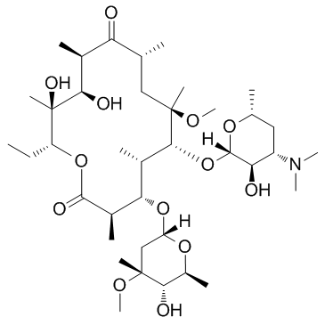 Clarithromycin structure