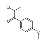 2-chloro-1-(4-methoxyphenyl)propan-1-one结构式