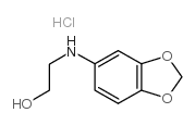 N-羟乙基-3,4-亚甲二氧基苯胺盐酸盐结构式