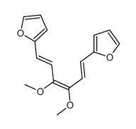 2-[6-(furan-2-yl)-3,4-dimethoxyhexa-1,3,5-trienyl]furan结构式