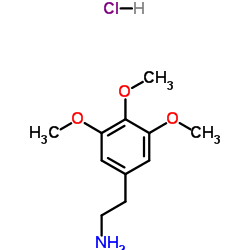 3,4,5-三甲氧苯乙胺盐酸盐结构式