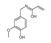 N-[(4-hydroxy-3-methoxyphenyl)methyl]prop-2-enamide结构式