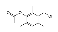 acetic acid-(3-chloromethyl-2,4,6-trimethyl-phenyl ester) Structure