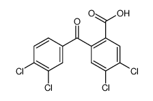 4,5-dichloro-2-(3,4-dichloro-benzoyl)-benzoic acid结构式