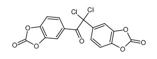 3,4,3',4'-bis-carbonyldioxy-α,α-dichloro-deoxybenzoin结构式