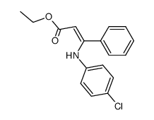 β-(4-chloro-anilino)-cinnamic acid ethyl ester Structure