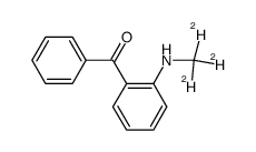 2-(methyl-d3-amino)benzophenone结构式