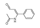N-acetyl-3-amino-3-phenyl-2-propenal Structure