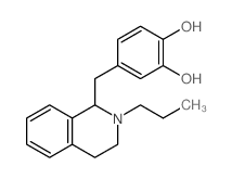 1,2-Benzenediol,4-[(1,2,3,4-tetrahydro-2-propyl-1-isoquinolinyl)methyl]- Structure