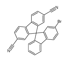 2-bromo-9,9'-spirobi[fluorene]-2',7'-dicarbonitrile Structure