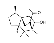 8-acetyl-11-hydroxy-2,6,6,7-tetramethyltricyclo(5.2.2.01,5)undecane结构式